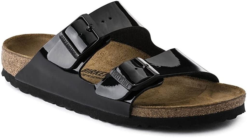 Birkenstock Arizona Birko-Flor Womens Sandals - Black Patent - Picture 10 of 14