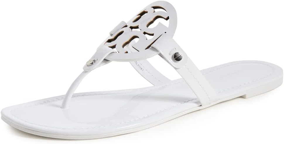 Tory Burch Womens Miller Thong Sandals - Optic White | eBay