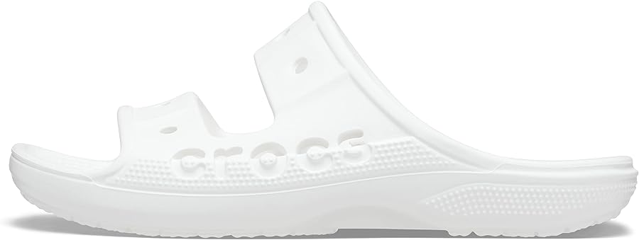 Crocs Unisex Baya Two-Strap Slide Sandals - White 207627-100 | eBay