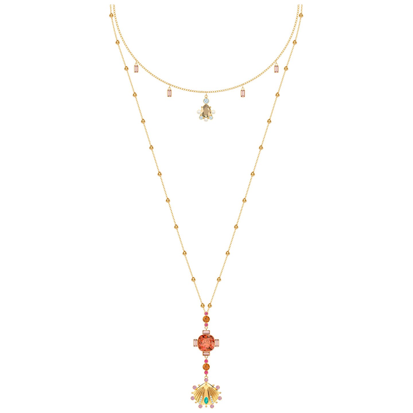 LUCKY GODDESS CHARMS スワロフスキー ネックレス ゴールド Swarovski Goddess Necklace 2025 | ciclica.eu