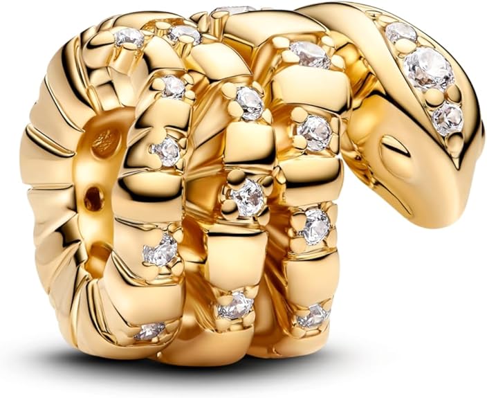 Pandora Curled Snake Charm 14k gold plating 763618C01