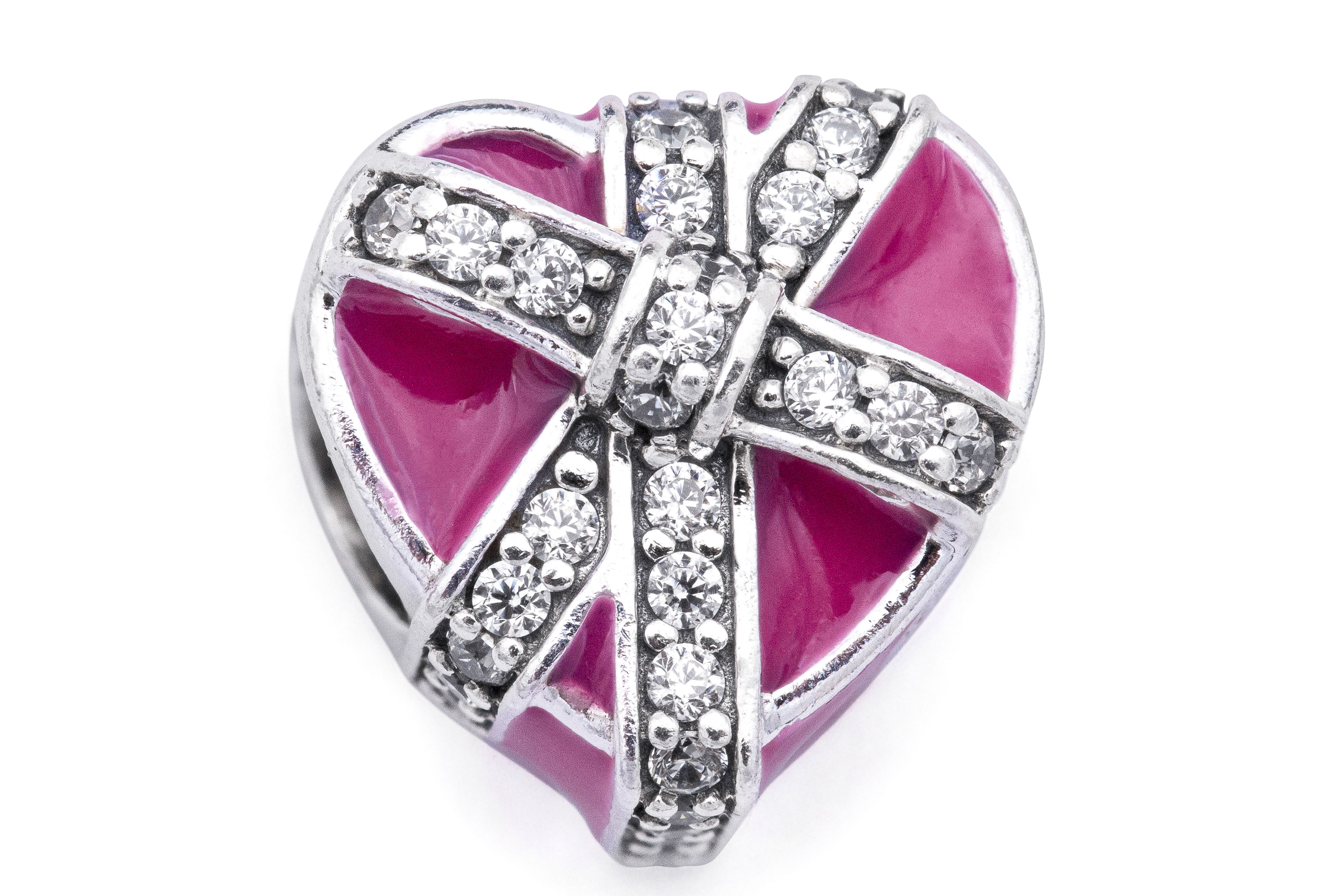 Pandora Magenta Present of Love Charm 792047CZ eBay