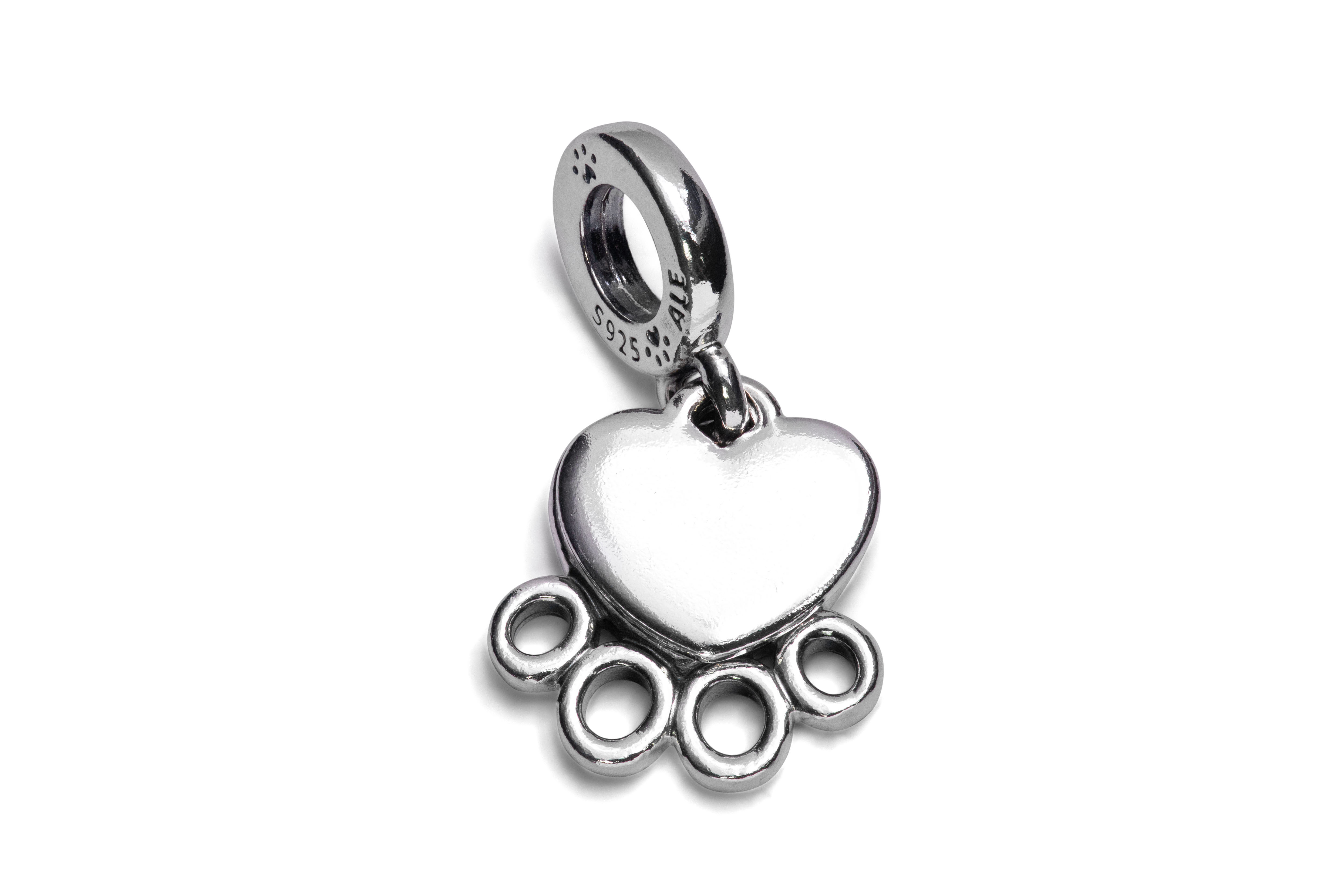 Pandora Hearts & Paw Print Dangle Charm 799360C00 | eBay