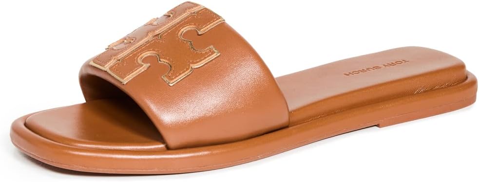 サンダル・ミュール TORY BURCH SPORT SLIDE LEATHER SANDALS Double T Sport Slide: Women's Designer Sandals | Tory Burch
