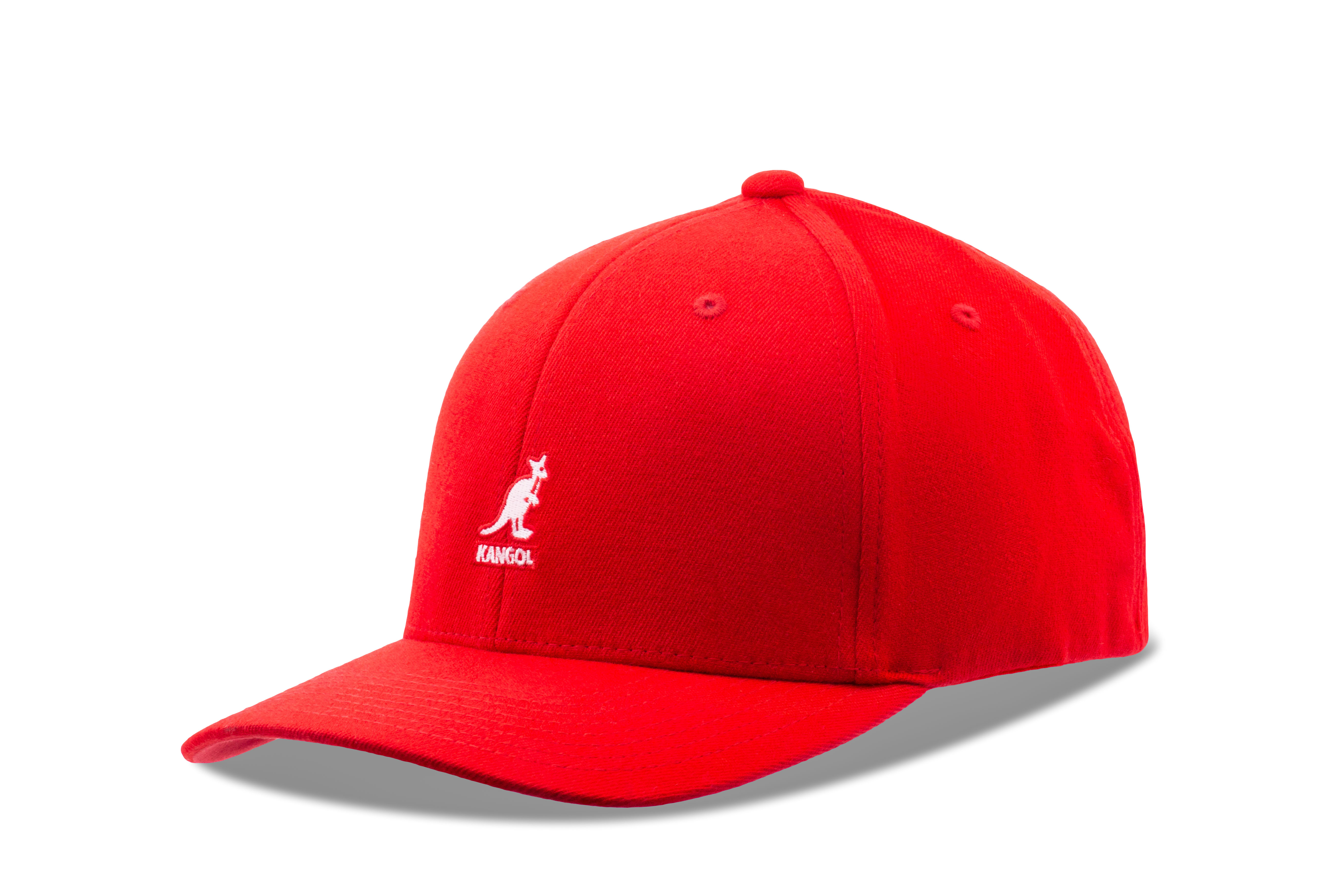 Kangol Wool Flexfit Baseball Cap - Red - Picture 4 of 4