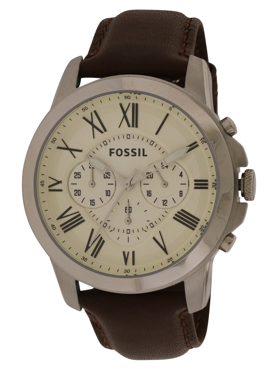 Fossil Grant Chronograph Leather Mens Watch FS4735 796483390621 | eBay