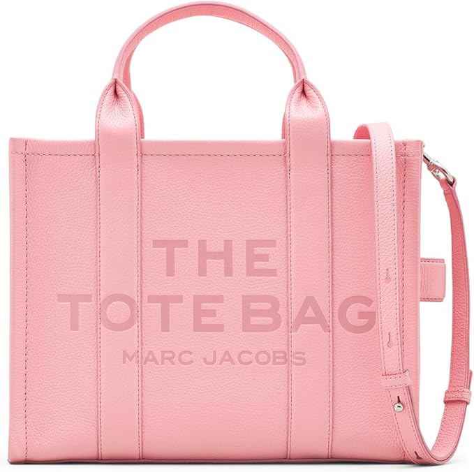 Marc Jacobs The Leather Medium Tote Bag RIBBON PINK H004L01PF21