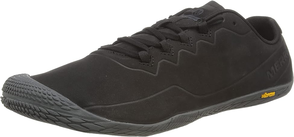 Merrell Mens Vapor Glove 3 Luna Leather Sneaker - Black - Picture 4 of 16