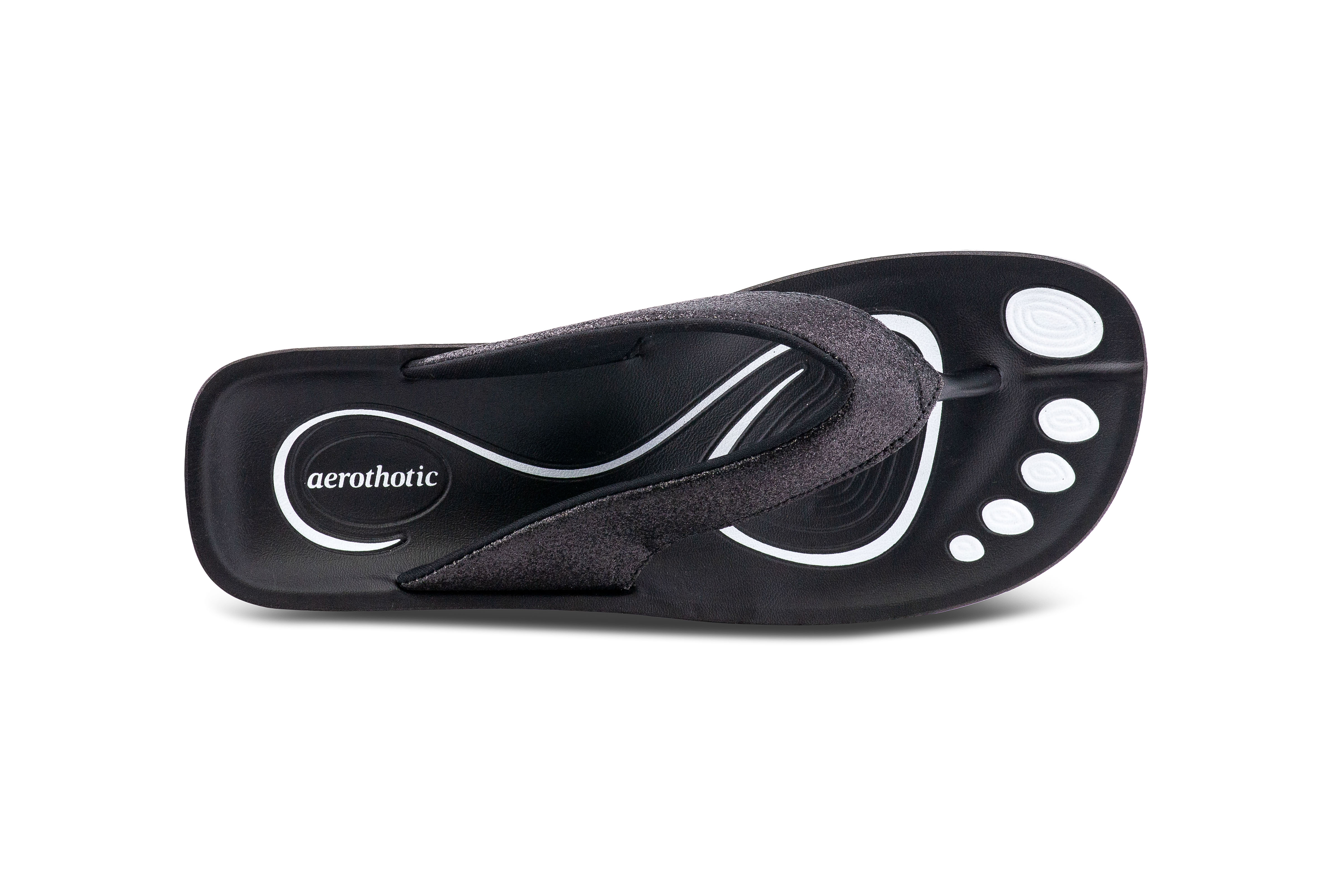 AEROTHOTIC Original Orthotic Comfort Thong Sandal Flip Flops - Crystal - Imagen 8 de 12